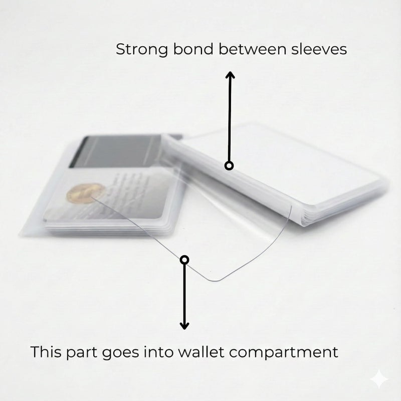 ag wallets Wallets Set of 2 Clear Premium Quality Wallet Insert from (Trifold 6 Page) - Image 3
